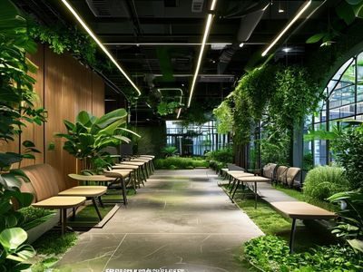 精品八区健康生活专区，现代化私人健身空间与专业营养师指导，绿植环绕的有机餐饮环境